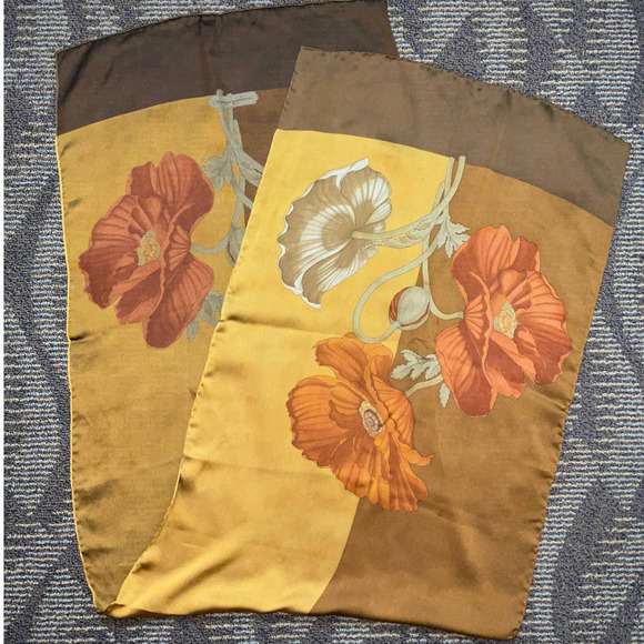 Salvatore Ferragamo Rectangular Silk Scarf 16”x 54” - Picture 11 of 15